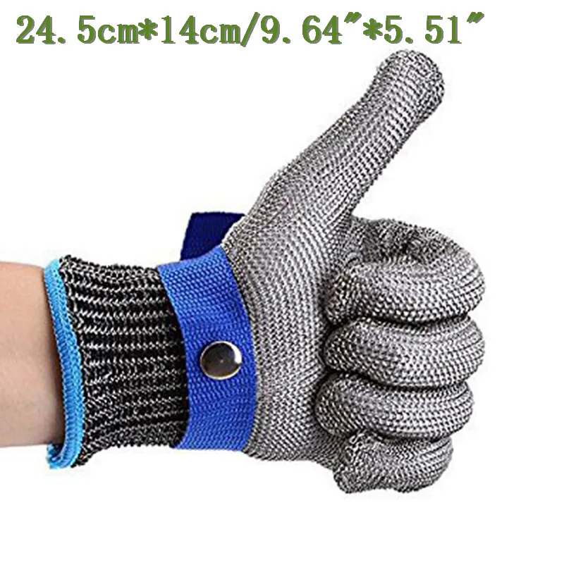 

Anti-cut Outdoor Fishing Hunting Gloves Cut Resistant Protective Knife Anti-cutting Protection Steel Wire Mesh Gloves hot