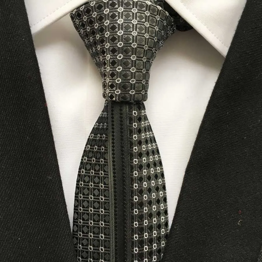 Дизайнера узкий галстук топ личности галстук в полоску клетчатый Gravata для встречи Бесплатная доставка