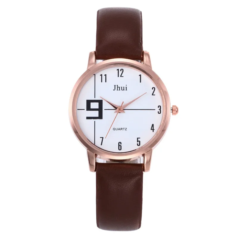 Jhui Women's Girls Fashion Leather Strap Analog Quartz Glass Mirror Watches Jhui Women's Girls Fashion Leather Strap Analog Quartz Glass Mirror Watches