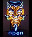 Kunden Offenen Teufel Tattoo Glas Neon Licht Zeichen Bier Bar-in Neonröhren & Röhren aus Licht & Beleuchtung bei