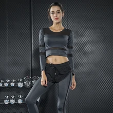 Женская спортивная одежда, спортивный костюм, черный ансамбль, Женский комплект для йоги, сексуальный спортивный костюм, фитнес-тренировка, спортивная одежда, одежда для бега для женщин