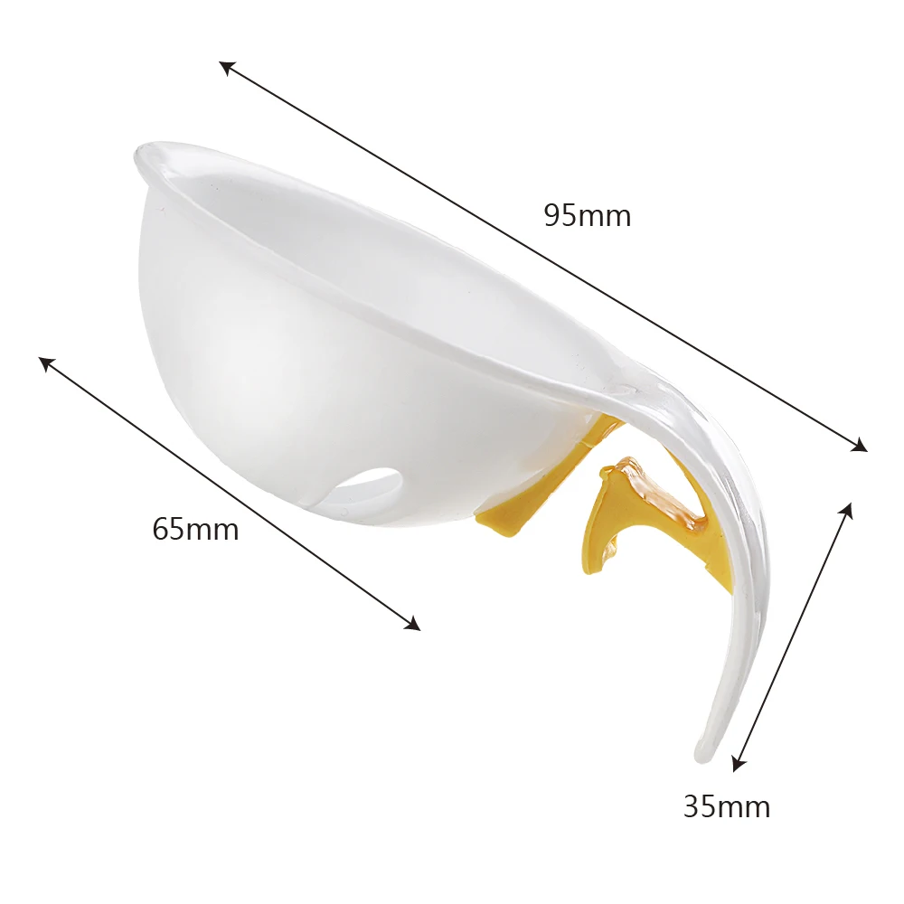 Пластиковый шеф-повара обеденный гаджет для приготовления пищи белый желток просеивание с силиконовым фиксированным крючком домашний кухонный инструмент сепаратор яиц