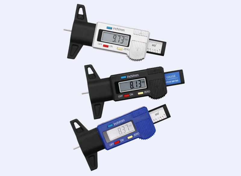 Высокоточный цифровой измеритель глубины протектора, автоматическое обнаружение износа давления в шинах, инструменты для измерения безопасности автомобиля, Электронный штангенциркуль