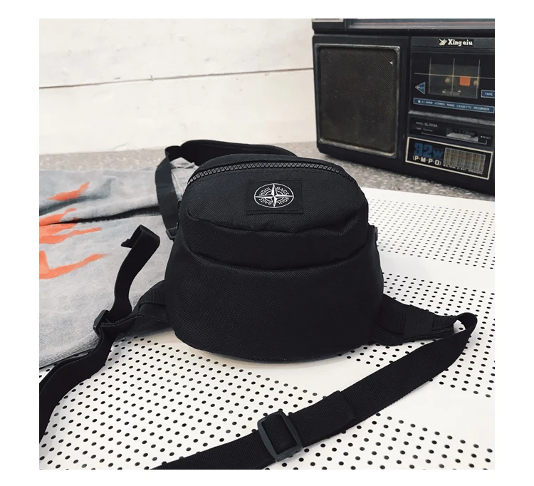 Модный жилет нейлоновая сумка на грудь функциональная хип-хоп Уличная тактическая черная сумка на грудь Западная поясная сумка на грудь 2019