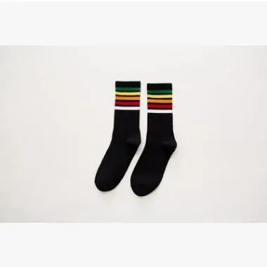 Новейшие Модные мужские носки в радужную полоску - Цвет: SS41001