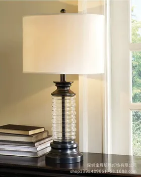 

TUDA Free Shipping American Style Table Lamp Glass Table Lamp LED Desk Lamp For Living Room Bedroom room E27 110V-220V