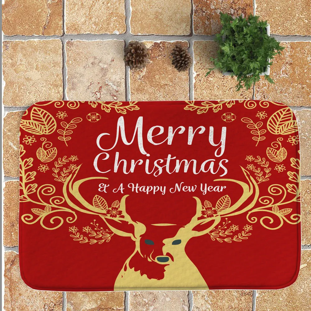 Коврики Merry Christmas Декор ванная комната кухонные коврики Придверные коврики для гостиной Противоскользящий коврик супер абсорбирующий 40x60 см sep30