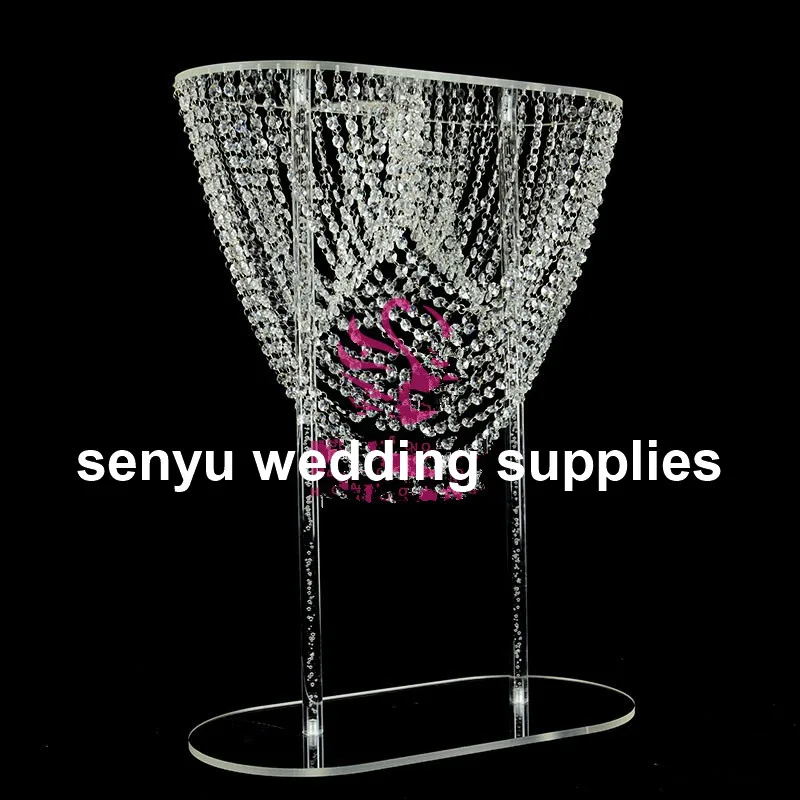 latest crystal acrylic wedding centerpiece wedding walkway pillar wedding flower stand party decoration table deoctation sen007