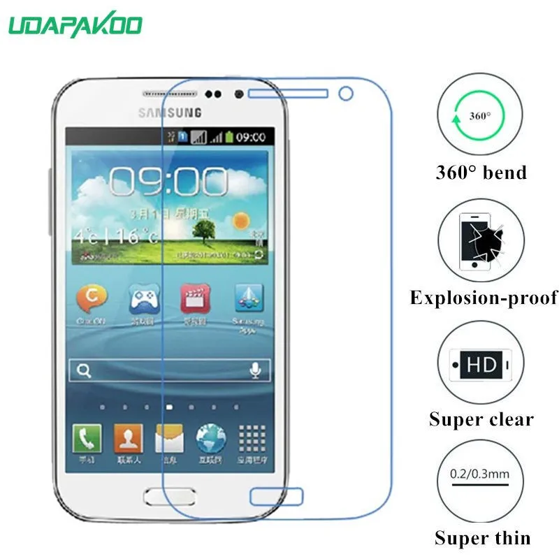 Udapakoo прозрачная закаленная (мягкое стекло) пленка для Sumsung Galaxy Win Duos GT-i8552 нано
