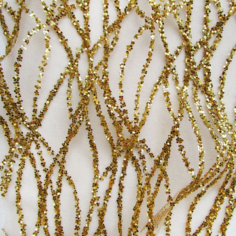 glitter fabric for gown