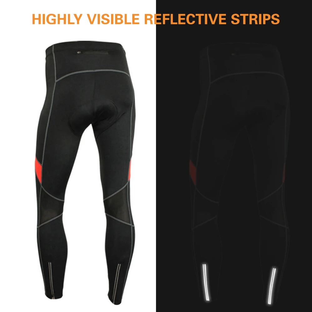 Lixada мужские велосипедные штаны с 3D гелевой подкладкой, компрессионные колготки для велосипеда, дышащие термо флисовые длинные штаны для езды на велосипеде