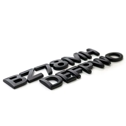 

1 Piece 2.5*2.5cm Car Auto Chrome Metal DIY Logo Automobiles 3D Letters Digital Alphabet Emblem Car Stickers