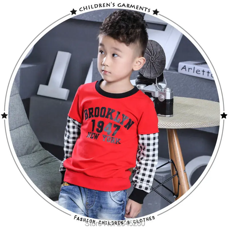 T-Shirt For Boy Sweater Ruffle Raglan Shirts Child Bobo Choses The Boys Clothes Kids Tees Children Tops Teenage Boys Clothing 12