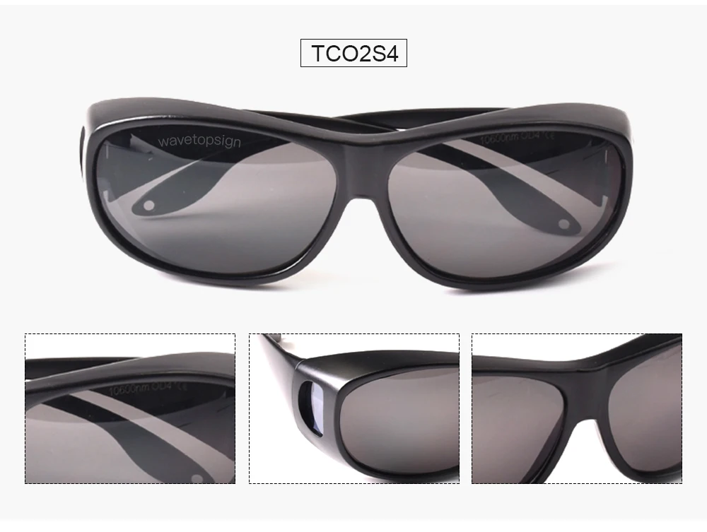 WaveTopSign TCO2 серии 10600nm лазерной защитные очки Щит защита для CO2 станок для лазерной резки