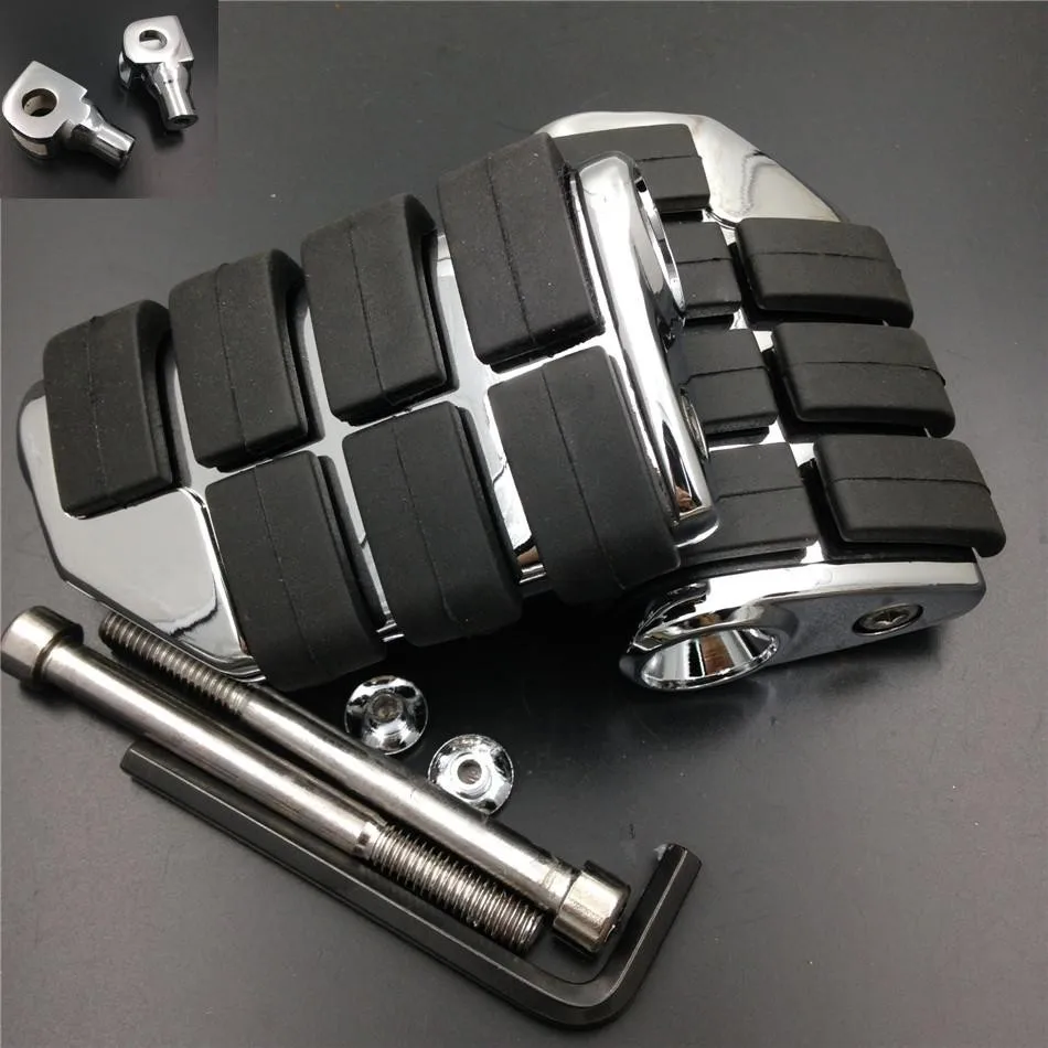 Aftermarket Free Shipping Motorcycle Parts Rubber Billet Rear Foot Peg 