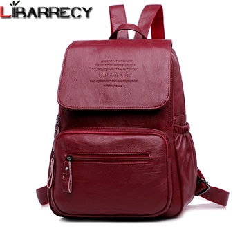 

Fashion Women Backpack Designer Famous Brand Leather Backpack Female Large Capacity Bookbag Leisure School Travel Bags for Women