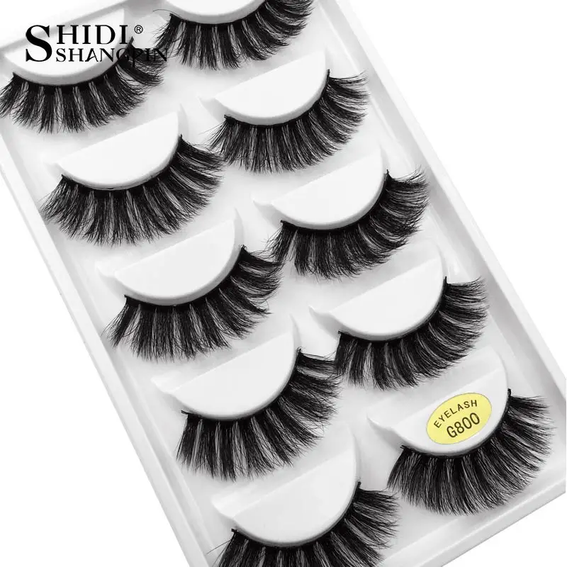 YSDO Lashes 1 коробка норковые ресницы натуральные длинные 3d норковые ресницы ручной работы накладные ресницы Пластиковые Хлопковые Стебли макияж, накладные ресницы G8