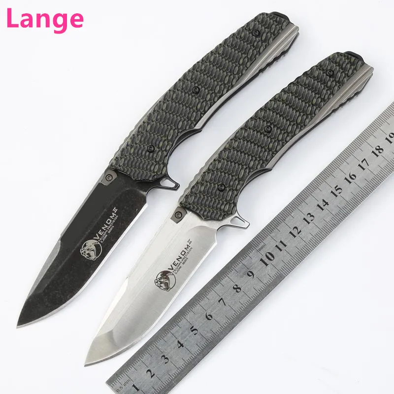 

High quality tactical folding knife 59HRC S35VN Blade G10 handle outdoor fast open utility camping survival knife bearing knife