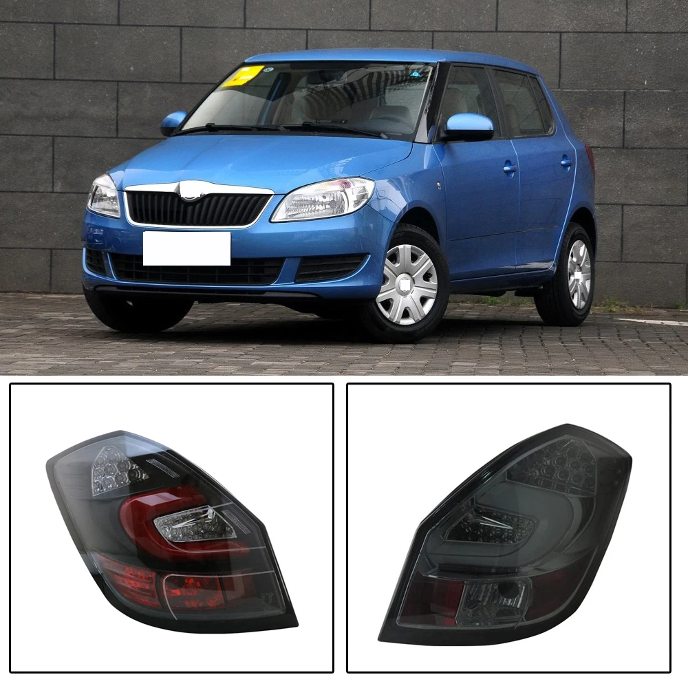 Capqx 2 шт./компл. для Volkswagen skoda Fabia 2008-2012 задний светодиодный тормозной фонарь светильник хвост светильник обратный Praking светильник сигнальная лампа