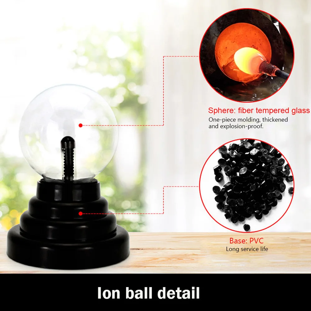 Touch Sensor Sphere Magic Plasma Ball Novelty Crystal Ball Lava Lamp Creative Night Light Table Light Kids Gift For New Year