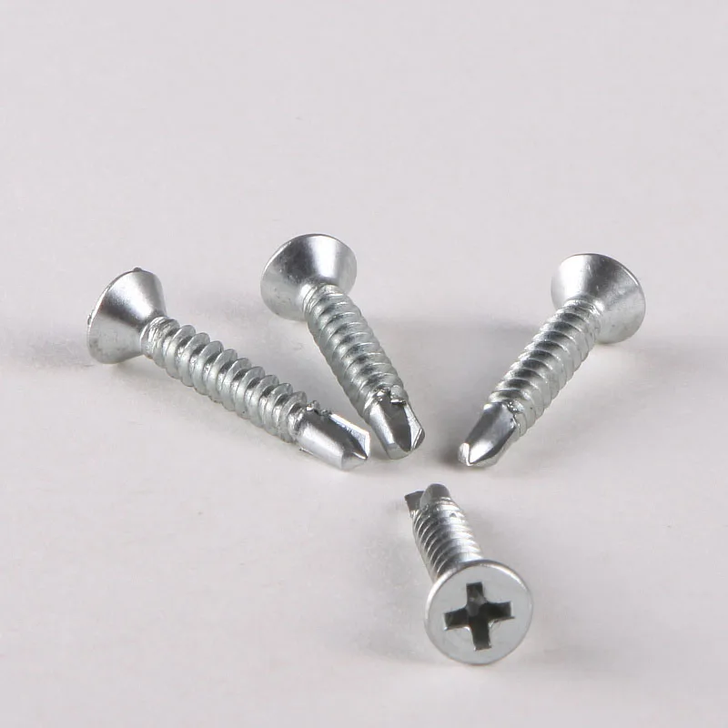 10PCS Special 410 Stainless Steel Flat Head Self Drilling Screws Countersunk Head Phillips Self