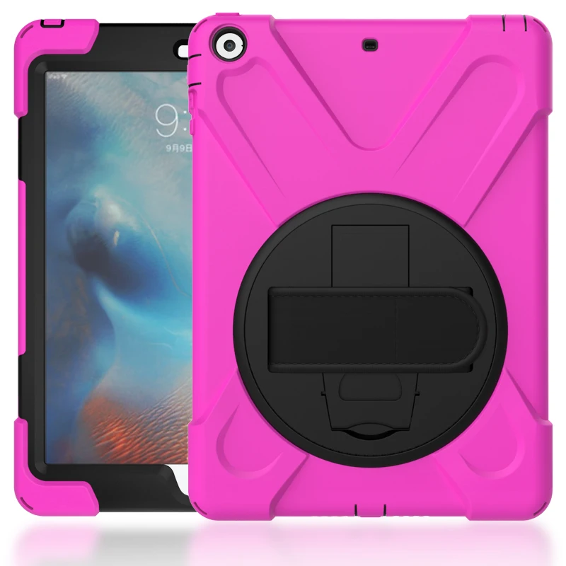 Чехол для Apple iPad Air 1 2013 release A1474 A1475 A1476 shell, ZAIWJ Safe Kids Armor на Мягкий противоударный силиконовый+ жесткий чехол