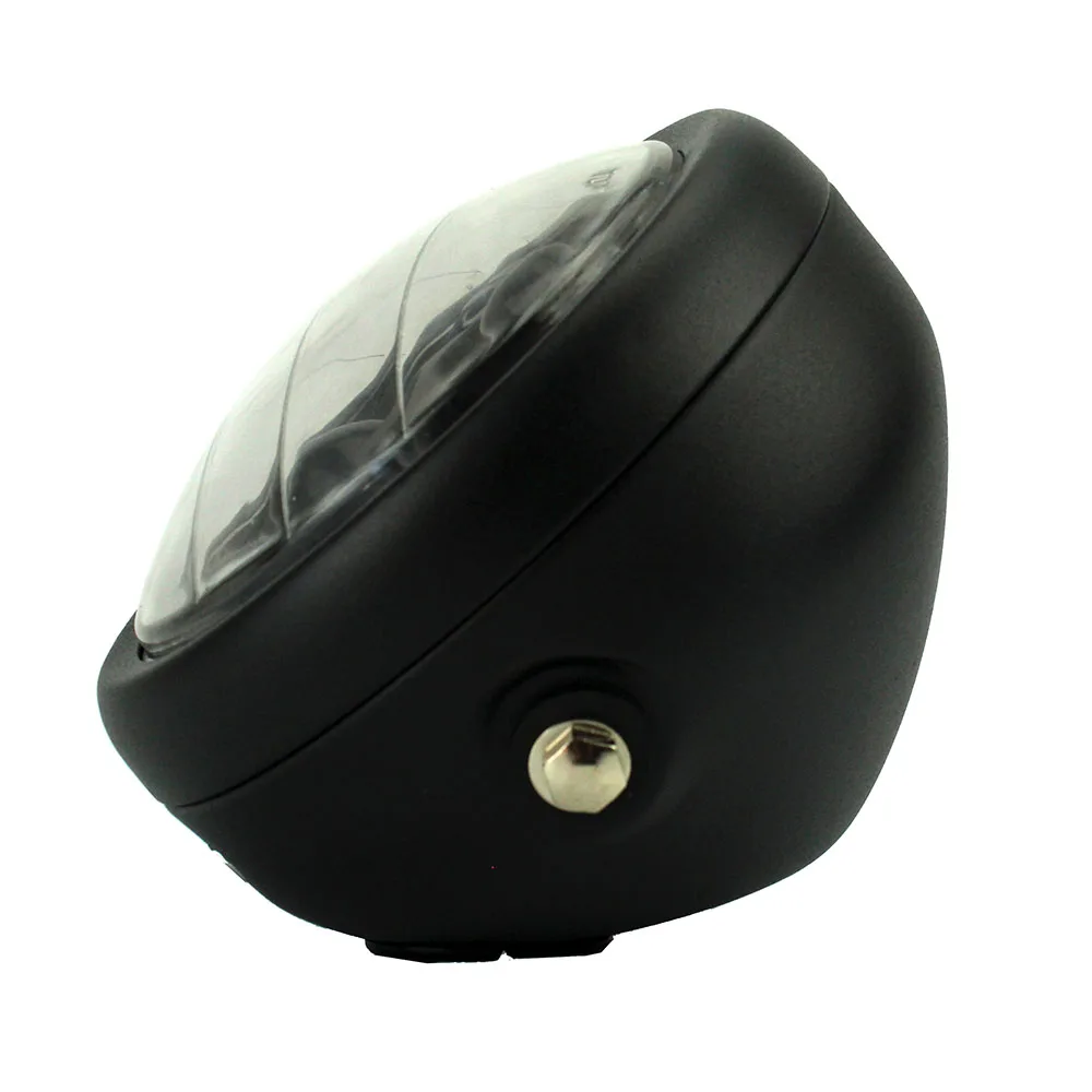 Черный Универсальный 6 5 &quotмотоцикл LED Проекция Кафе Racer фара для Harley Bobber Choppers HALO