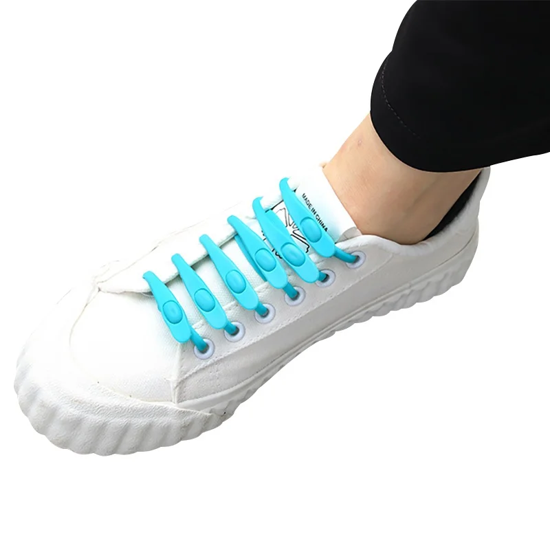 Lazy No Tie эластичные силиконовые шнурки спортивные беговые шнурки анти-силиконовые резиновые кроссовки шнурки