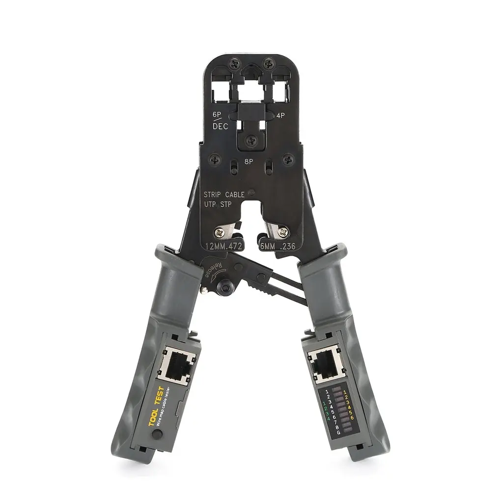 

Network LAN Cable Crimper Pliers Cutting Tool UTP/STP Cable Tester Cable Pliers 6P/8P Wire Cutter Tool Test Crimping Pliers