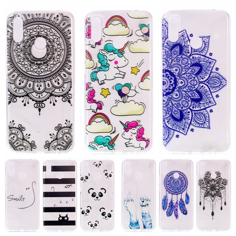 

Cartoon Unicorn Case on for Huawei P Smart Plus Coque Ultra-thin Soft Silicone TPU Back Cover for Huawei Nova 3i Nova3i PSmart