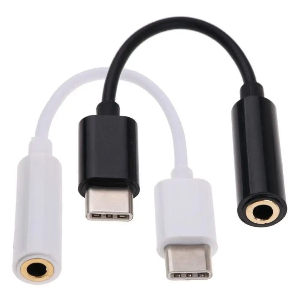 

Type C 3.5mm Jack Earphone USB C to 3.5mm AUX Headphones Adapter For Huawei mate 20 P30 pro Xiaomi Mi 6 8 9 SE Audio cable