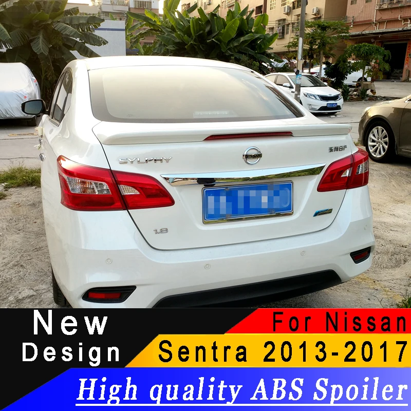 Для Nissan Sentra 2013 до Новинка модель с тормозом спойлер на фонарь Высокое качество ABS заднего крыла Спойлер для Nissan Sentra
