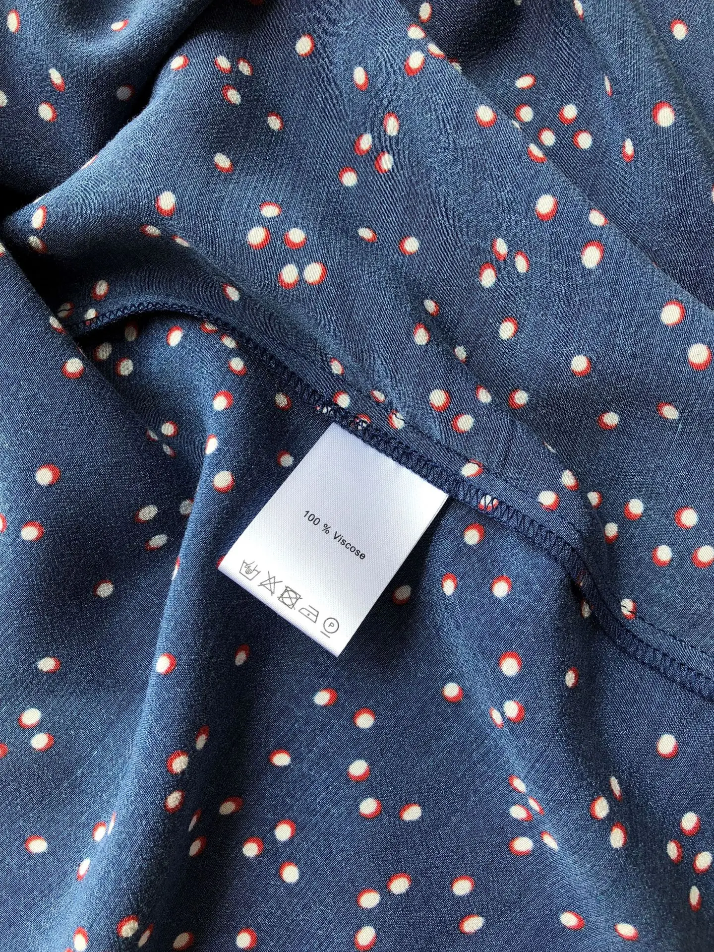 Франция Парижа одна Ретро точка печати юбка цельная кнопка женская летняя миди юбка