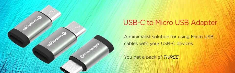 TANGGOOD usb type C Блок адаптеров 3 Micro USB Женский к USB C Мужской конвертер для нового MacBook Pro Xiaomi Mix LG G5 Nexus 6P