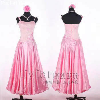 

2017 New Standard Ballroom Dress Women Girls Shoulder Style Fringe Salsa Tango Rumba Flamengo Latin Dance Competition Costumes