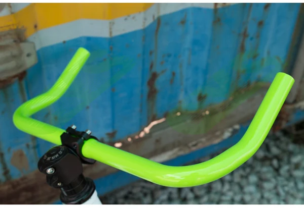 Легкий трек велосипед руль из алюминиевого сплава bullhorn велосипедный руль для велосипеда, изогнутый фиксированный редуктор 400*25,4 мм
