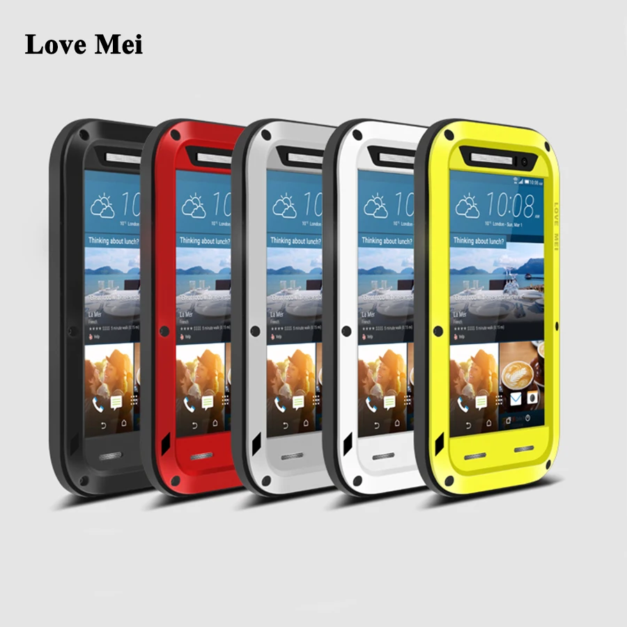 

Love Mei Metal Armor Shockproof Case For HTC One M9 Cover Powerful Aluminum Outdoor Waterproof Case For HTC One M9 (5 inch) Case