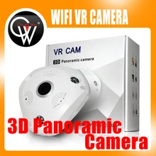 1 3MP 960P 3D VR Cam WIFI IP Camera Fisheye Lens SD Card Slot HD Panorama