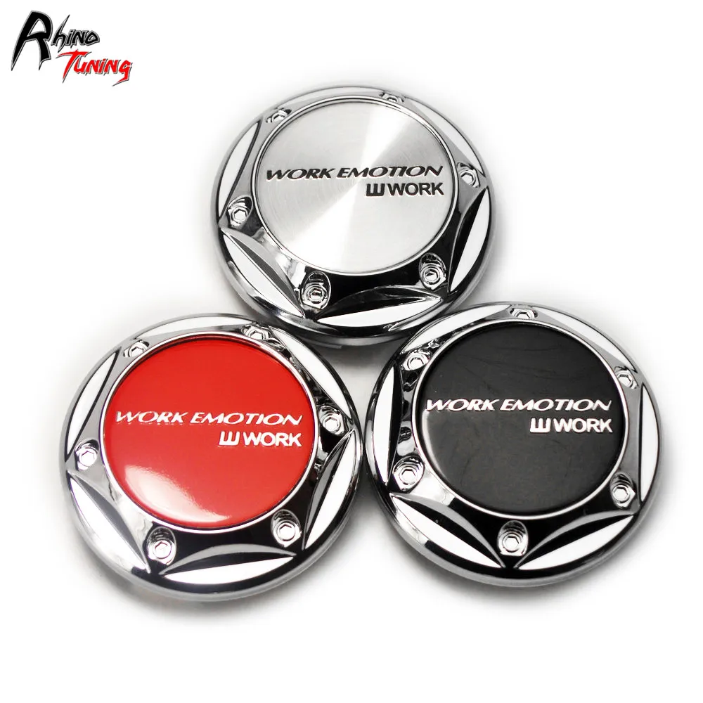 

4pcs 68mm 61mm Work Emotion Emblem Car Wheel Hub Center Caps For CR ULTIMATE XD-9 XT-7 XC-8 Cap for Rims Cover
