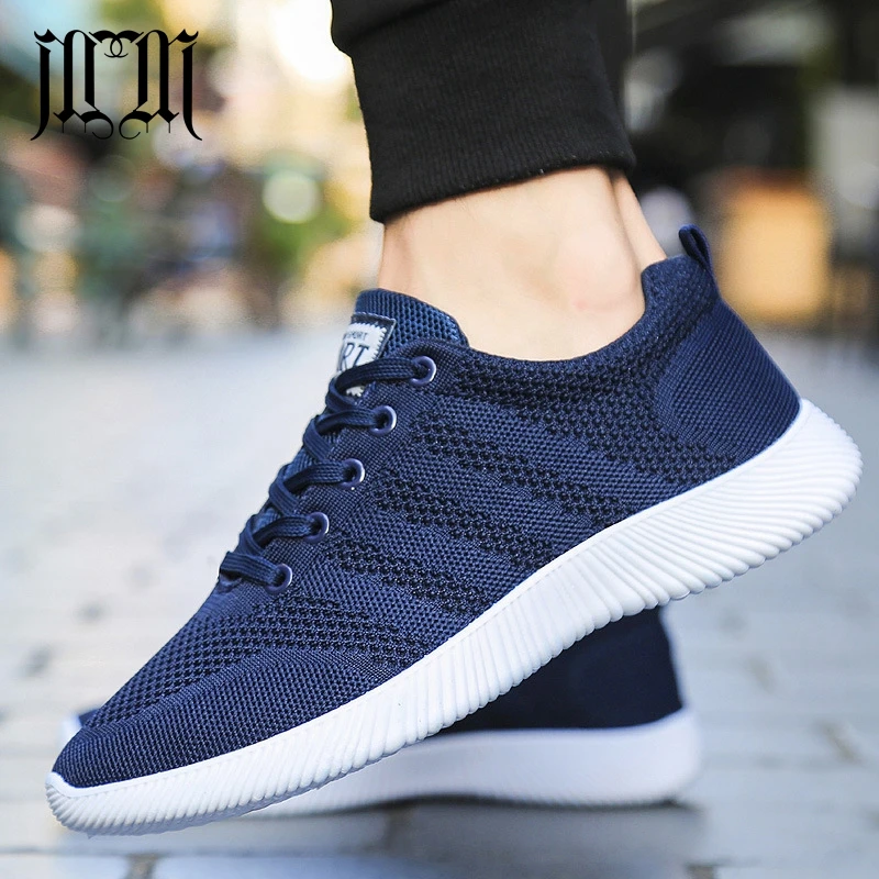 

MumuEli 2019 Dark Blue Gray Black Shoes Men Casual Designer High Quality Fashion Luxury Breathable Flat Adult Male Sneakers F96
