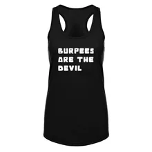 Женские Burpees дьявол фитнес тренировки резервуар для белья Топы