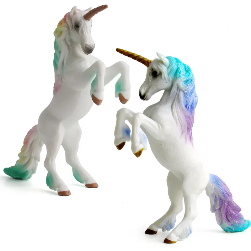 Фигурки единорога Pegasus Elf европейские мифические миниатюрные животные, модель феи, летающая лошадь, фигурки, Детские коллекционные игрушки