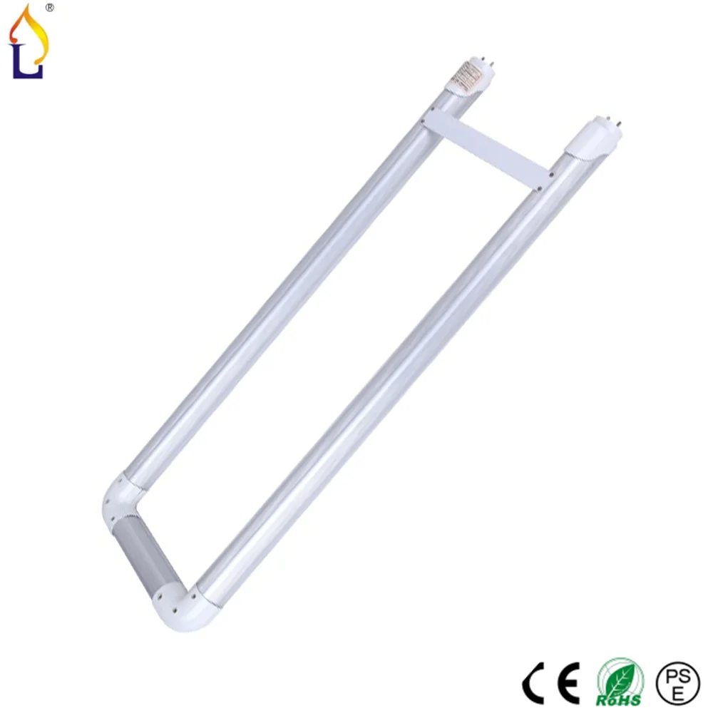 

20pcs/lot 20W T8 LED U-shaped Tube Light 2ft G13 SMD2835 28LM/led replacement fluorescent lighting Led tube lamp AC85-265V