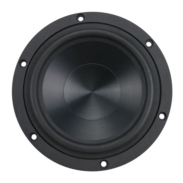 GHXAMP 5.25 Inch Bass Speaker 60W Woofer Unit HiFi Aluminum Ceramic Black Diamond Cast Booksheft Home Theater 55HZ-3.2KHz 4OHM 2