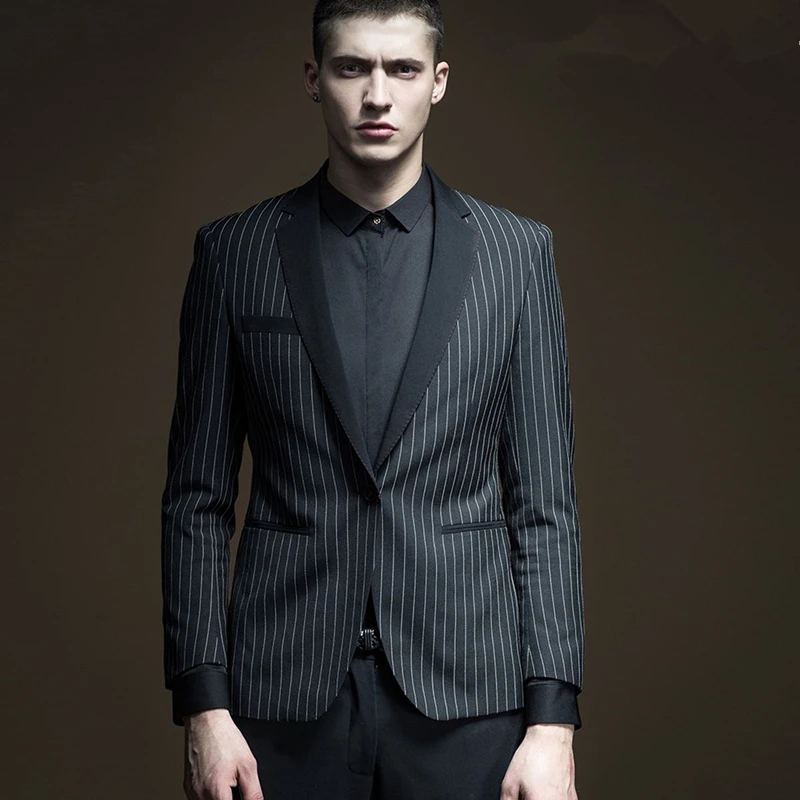 

High Quality One Button Groomsmen Shawl Lapel Groom Tuxedos Men Suits Wedding/Prom Best Man Blazer ( Jacket+Pants+Tie) A68