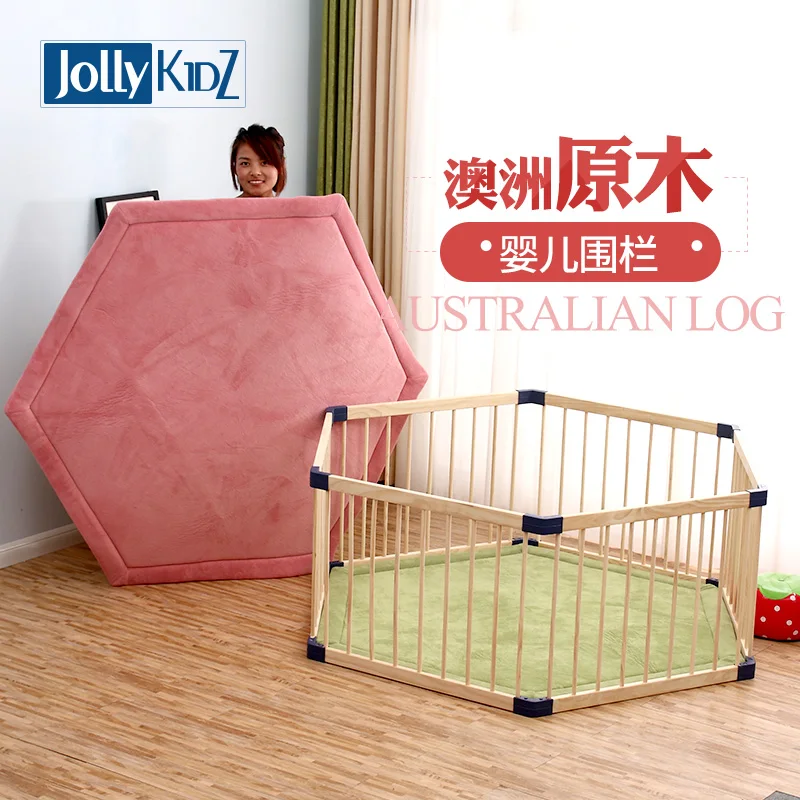 solid wood baby playpen Indoor Children's Game Fence, Baby Crawl, Toddler's Baby's Solid Wood Safety Fence