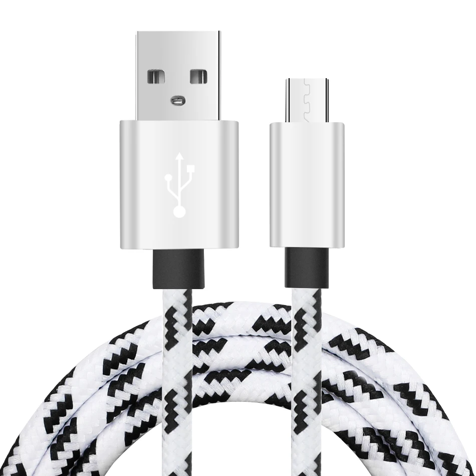 1 м/2 м/3 м Плетеный Micro USB быстрой зарядки Тип Кабеля C шнура синхронизации сотовый телефон аксессуар Связки зарядный кабель 100 шт./лот