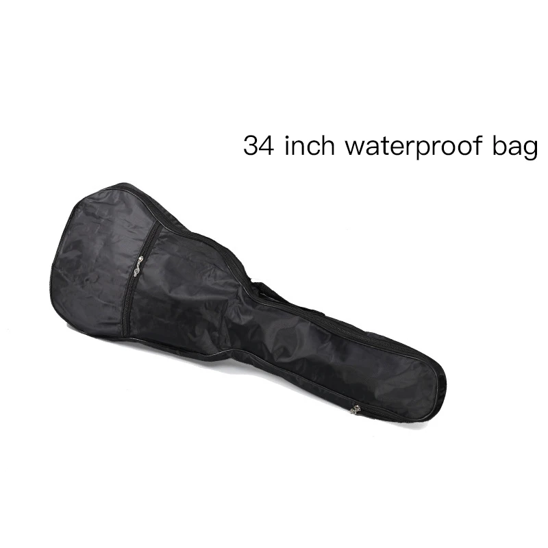 30/34/36/38/40/41 Inch Guitar Bag Electric Bass Bag Ukulele Soft Case with Double Straps Backpack Side Portable Handle Pocket