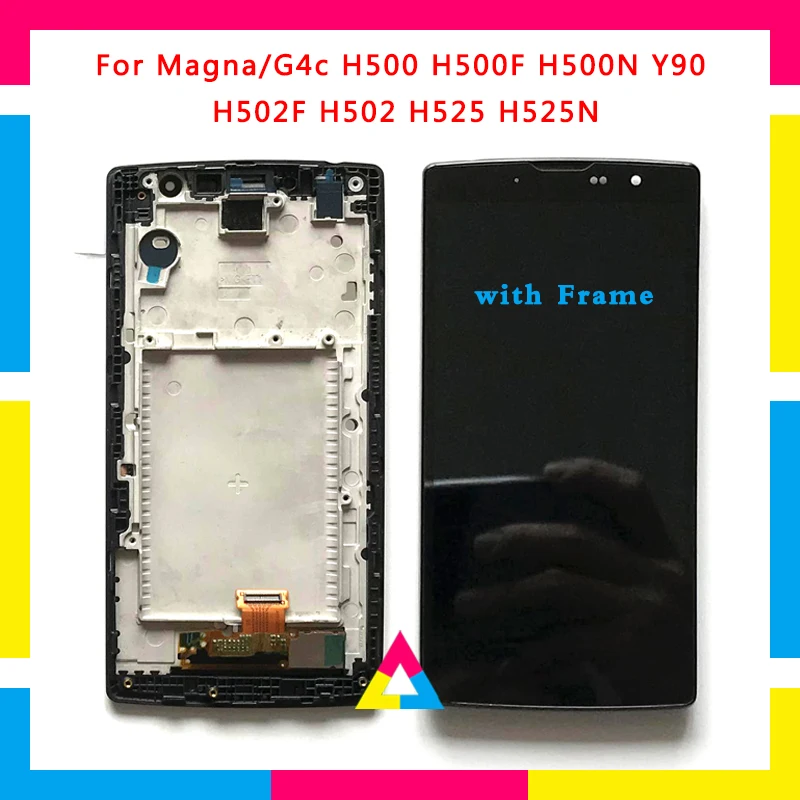 

LCD Display Screen With Touch Screen Digitizer Assembly For LG Magna/G4c H500 H500F H525 H502F Y90 H502 H500N H525N Black