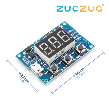 

Micro USB DC 2CH Adjustable PWM Signal Generator Duty Cycle Pulse Frequency Module Digital LED Display Tube DC 5V 12V 24V DIY